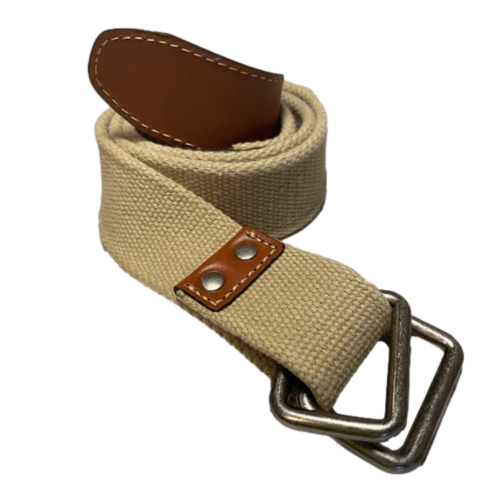 Tommy Bahama Woven Cotton and Leather Belt